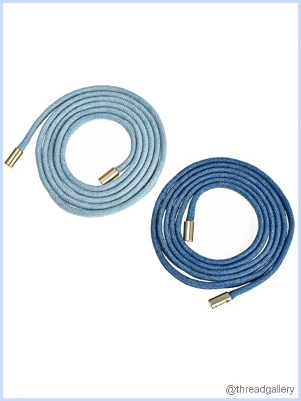 Women's Denim Waist Rope Belt 63in Adjustable for Jeans Dress